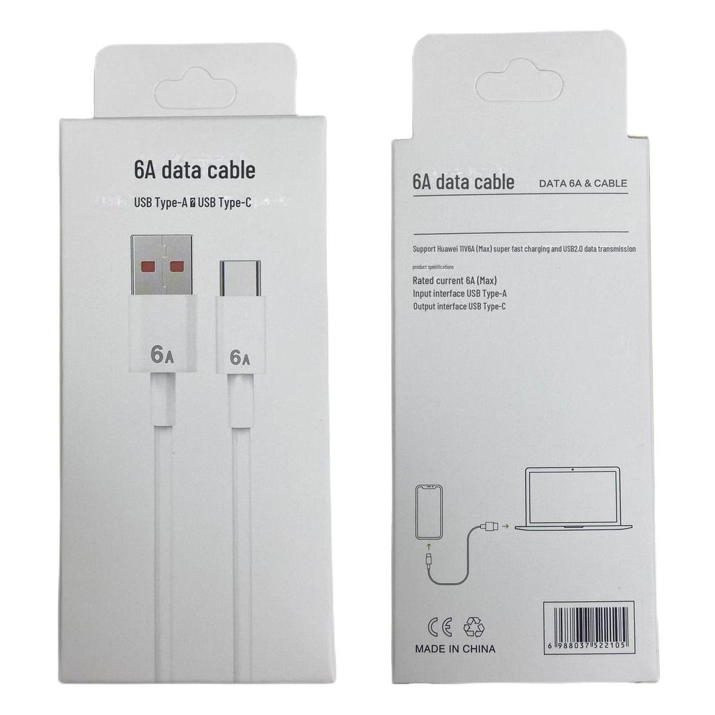 Кабель Type-C для сверхбыстрой зарядки 66 Вт для Huawei Android 6A