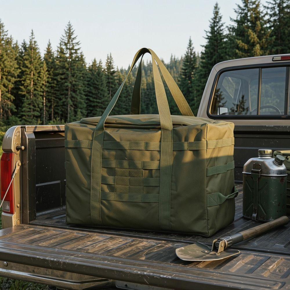 Oxford Fabric Large Capacity Bag Thickened Waterproof Duffel Bag Durable Utility Tote Bag  Camping