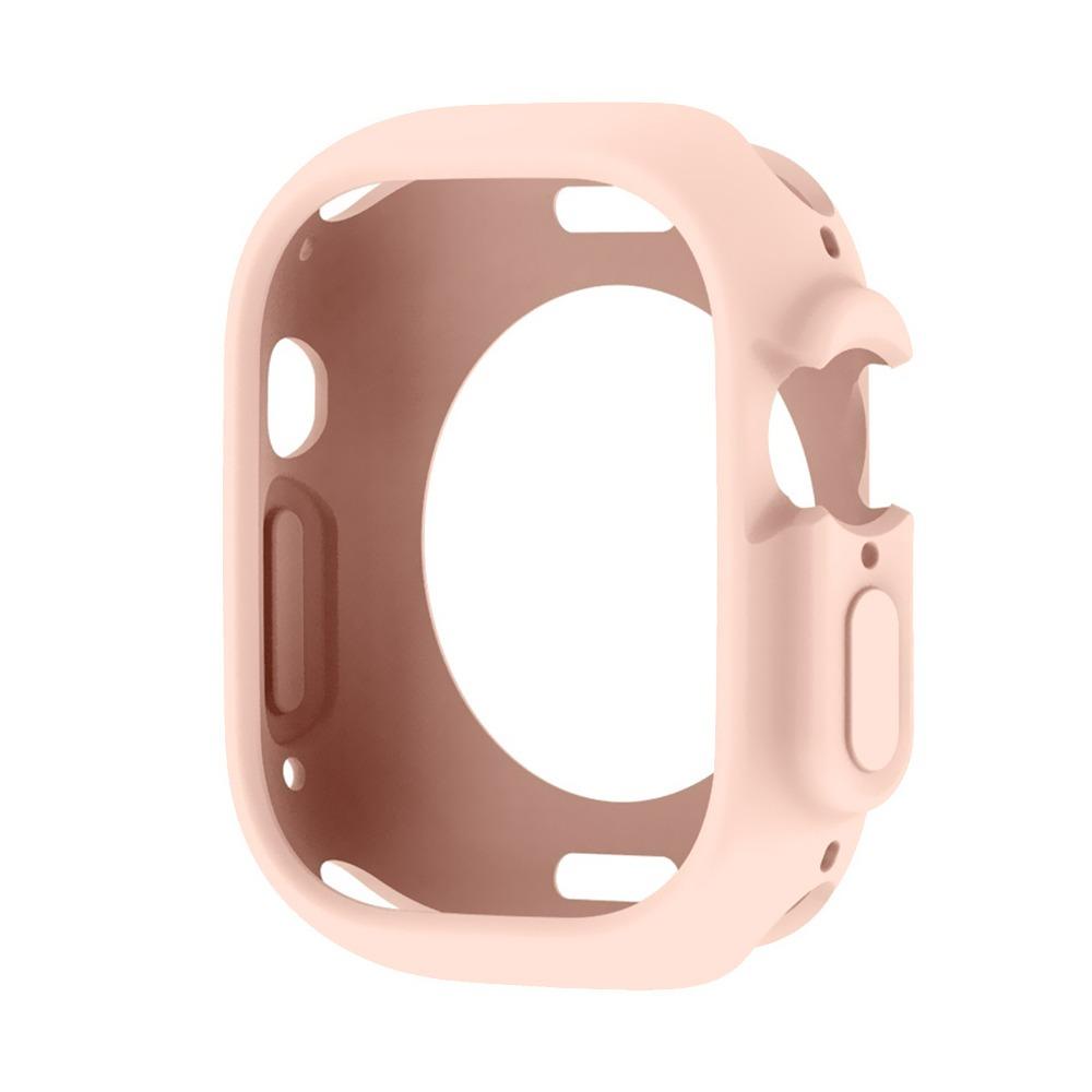 Полый силиконовый чехол, защитная пленка для экрана, защитная рамка для умных часов Apple Watch Ultra 49 мм