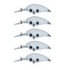 10Pcs Unpainted Crankbait Hard Plastic Fishing Lures Blanks Floating Unpainted Crankbait Blanks Lures Easy to Use