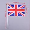 10Pcs Hand Held Wave Union Jack Flag Party Celebration Britain Uk Banner + Pole