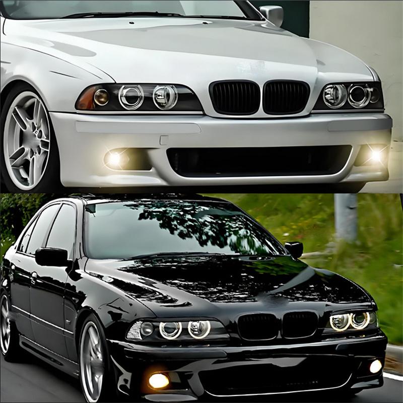 Для BMW 5 серии E39 525 528 530 535 1999-2003 Автомобильная решетка радиатора Передняя решетка "почки" Двойная линия Черная 51137005837 51137005838