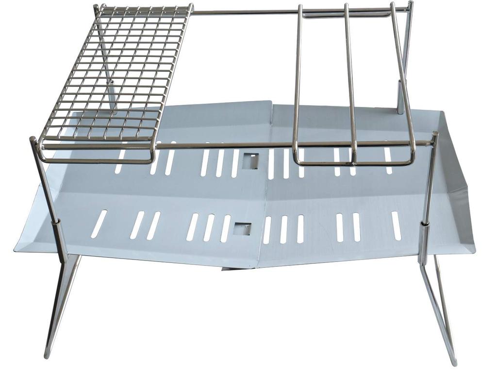 CAMPING MOON A4 Size Lightweight Stainless Steel Grates for Bonfire Grills, MTG-G