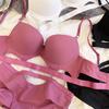 New Women Underwear Set Sexy Hollow Push Up Bra Set Seamless Lingerie Europe Romantic Rose Thicken Brassiere and Panties Set