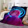Fashion EVA Queen Thin Blanket Beauty Art Pattern 3D Printing Blanket Flannel Portable Home Travel Office Blanket