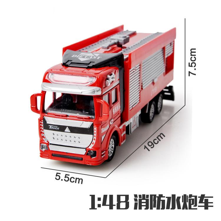 Машинка-симулятор из легкого сплава для моделирования, мусоровоз, пожарная лестница, нефтяной танкер, разбрызгиватель, модель игрушечной машинки для мальчиков и девочек B175