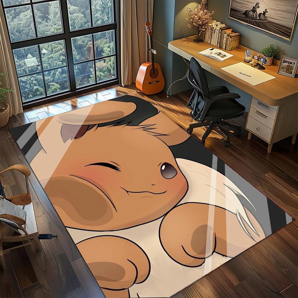 Pokemon Non Slip Home Daily Carpet Rug, Washable Large Area Floor Mat Fashion Gamer Bedroom.-TING