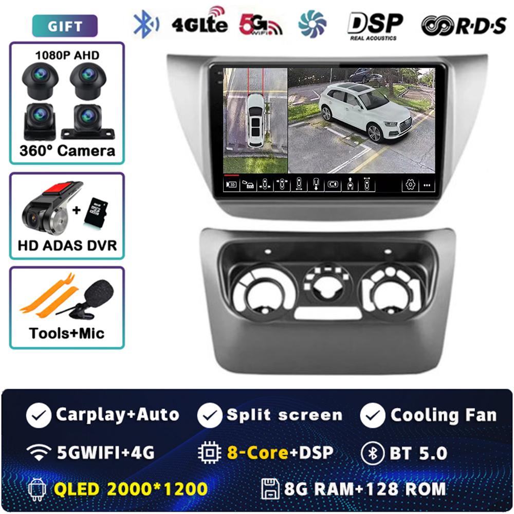 Android 14 Carplay Car Radio для Mitsubishi Lancer 9 CS 2000 - 2010 Мультимедийный Видеоплеер Навигация GPS Стерео 2Din Головное Устройство