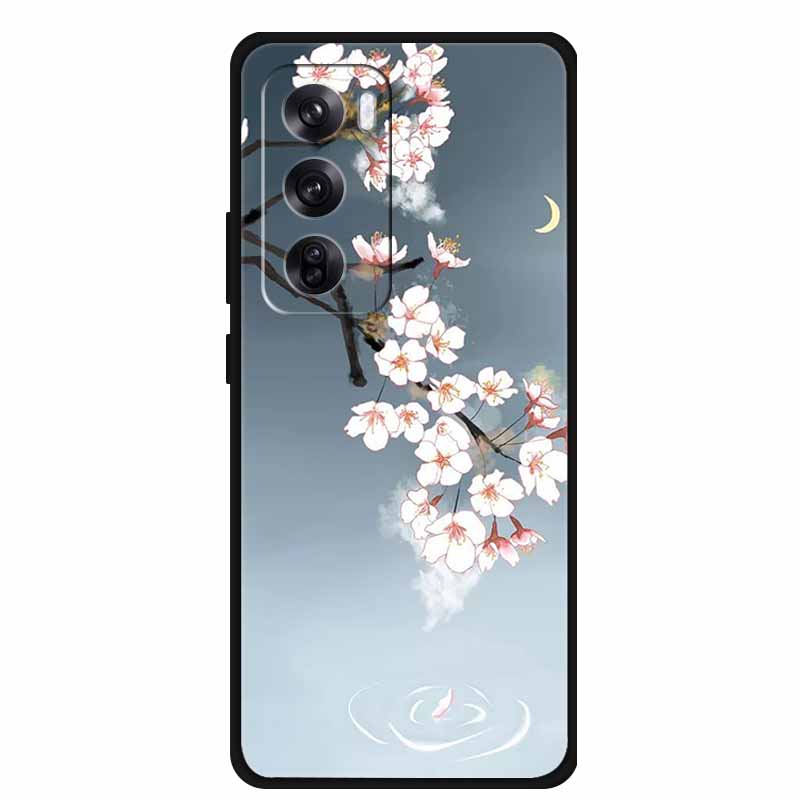 Чехол для OPPO Reno 12 / Reno12 Pro Глобальная версия Модный Принт Мягкий Силиконовый Задний Чехол Для Reno12 Pro Чехол с Кошкой Reno12 5G