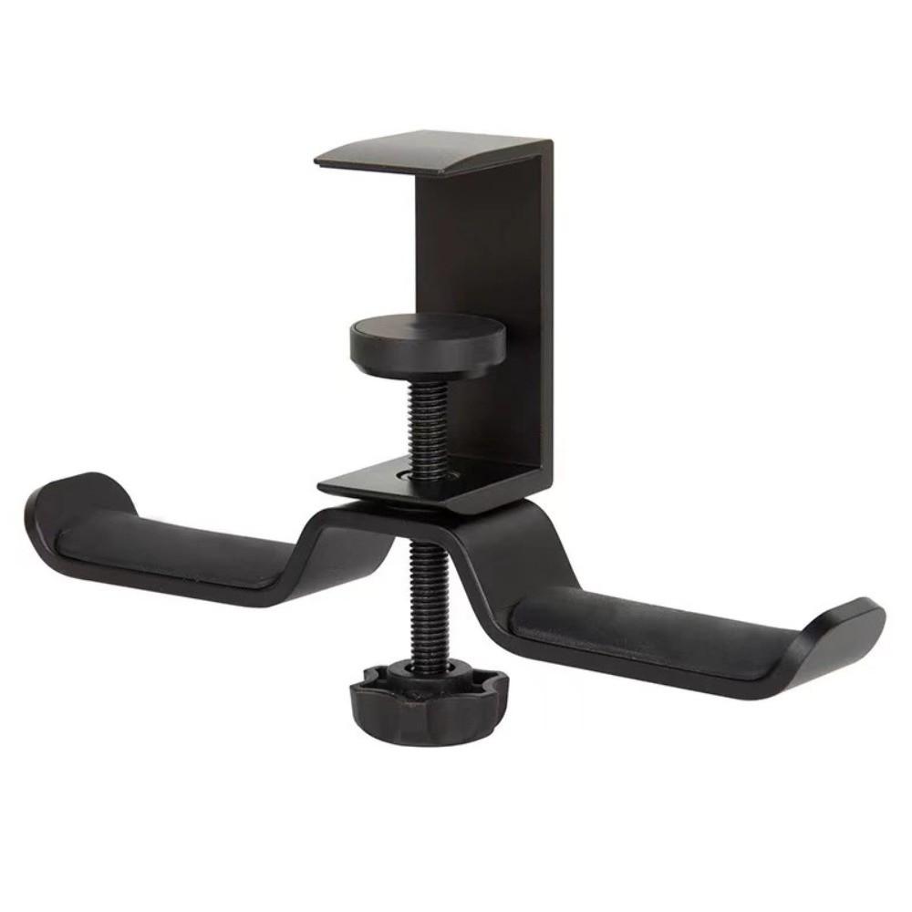 Under Desk Earphone Bracket Hanger Aluminum Zinc Zinc Alloy Desk Clamp on Hook For Under Desk
