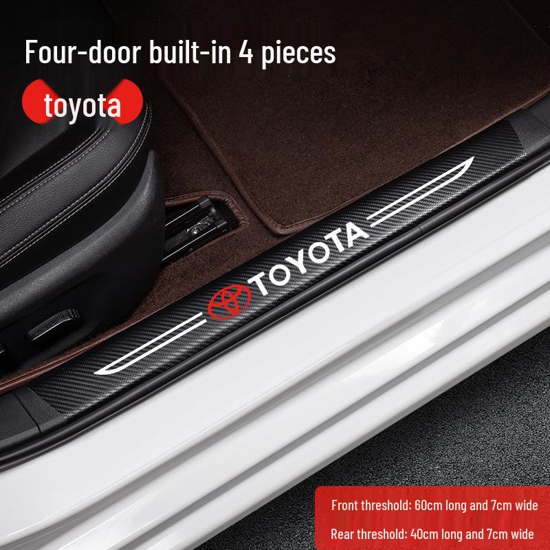 Накладки на пороги и защита багажника для моделей Toyota: Corolla, Levin, Camry, Highlander, RAV4