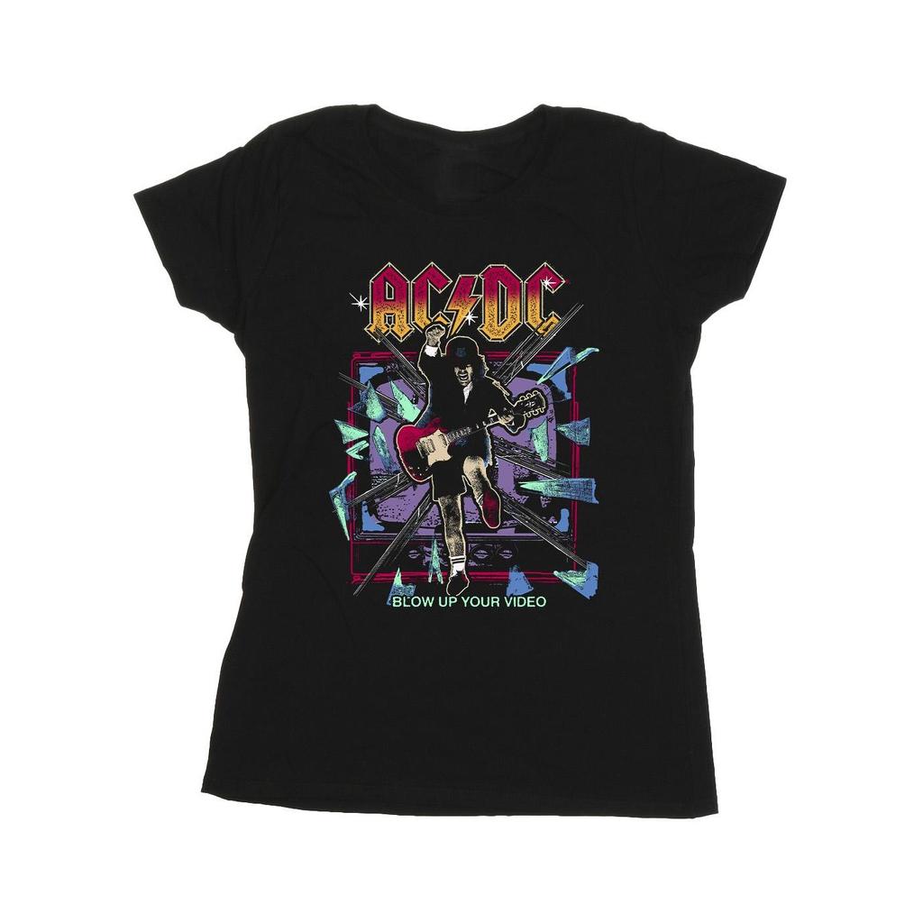 ACDC Womens/Ladies Blow Up Your Video Jump Cotton T-Shirt