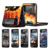 Чехол для мобильного телефона Tanks Fighter Warship для Samsung Galaxy Z Flip4 Flip3 5G, черный чехол Z Flip 4 3, роскошный жесткий чехол из ПК Zflip3