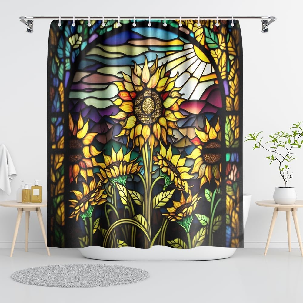 Черная шторка для душа Дерево жизни Небо Слон Неоновая ткань Растение Фэнтези Искусство Занавеска для ванной для женщин Украшение для ванны