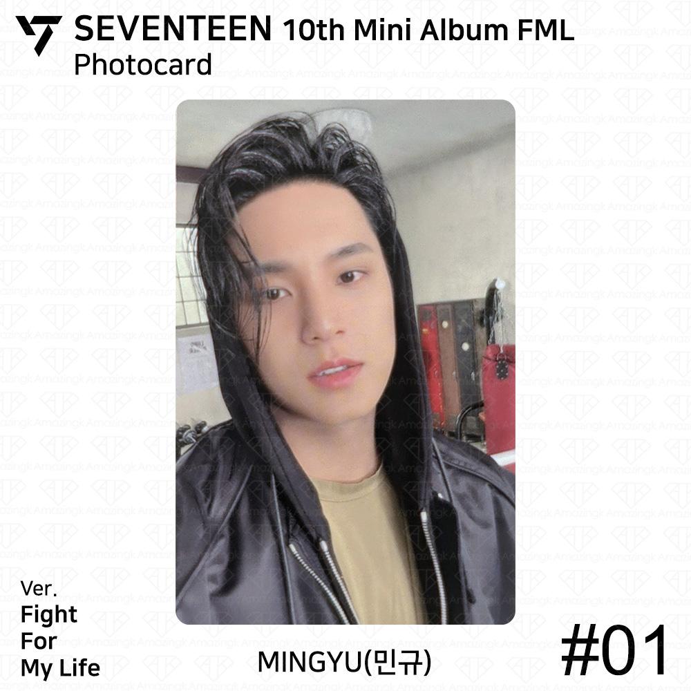 Seventeen 10-й мини-альбом FML Официальная фотокарточка K-POP KPOP Мингю Вону Хоши