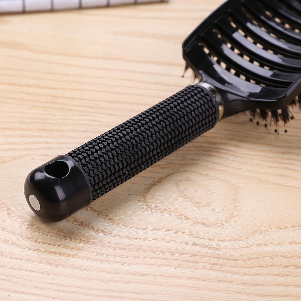Straight Curly Hair Styling Brush Resin Bristle Portable Hair Brush Gentle Straighten Hairdressing Styling Tools for Hair Care