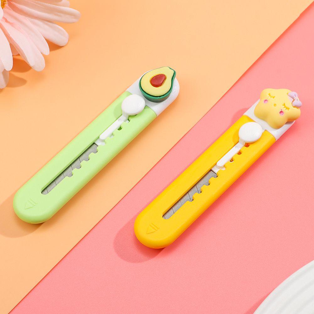 1 шт., портативный универсальный нож, резак, сплав, мини-милые фрукты, животные, открывалка для конвертов с письмами, нож для почты, школьные и офисные принадлежности