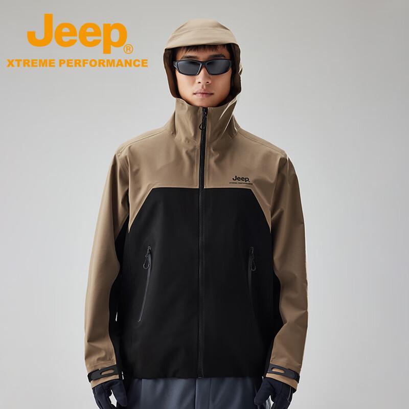 Jeep Men's Waterproof Windproof Outdoor Hardshell Jacket