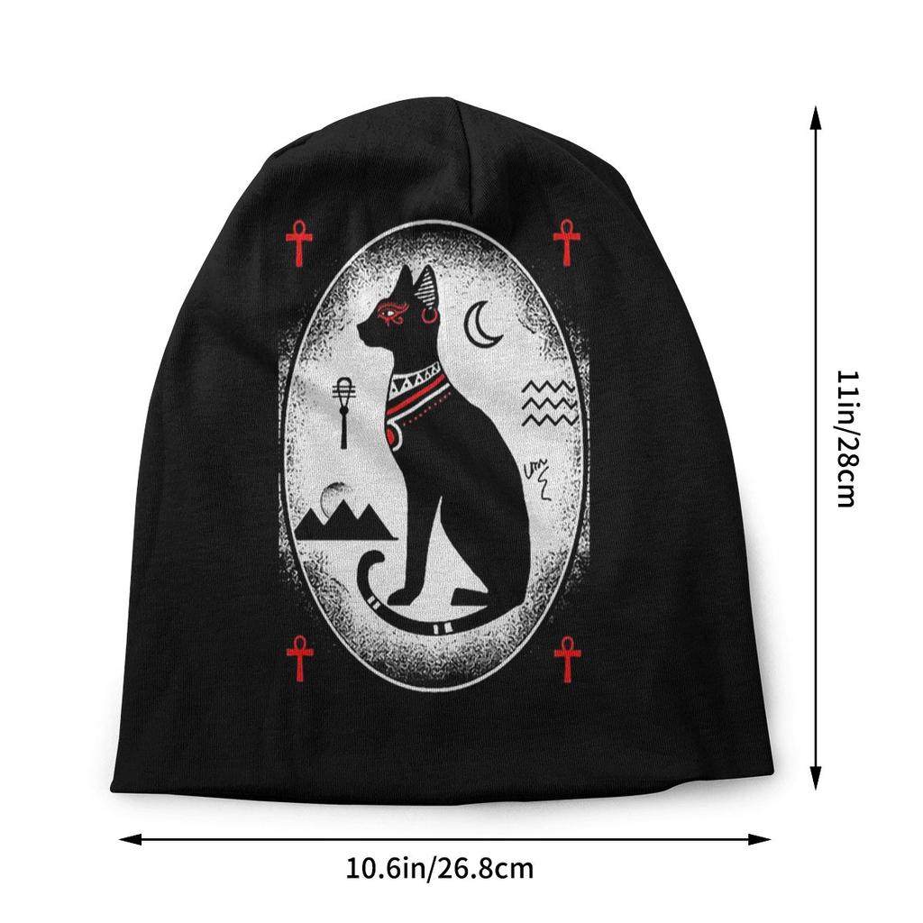 Египетские шапочки Anubis Skullies, Бастетная шляпа, зимние теплые шапки с капюшоном, лыжная шапка в стиле хип-хоп