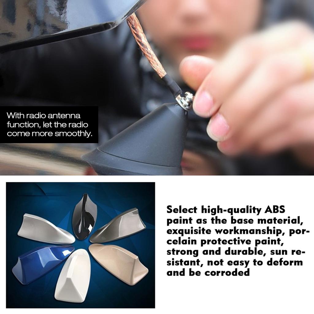 Car Shark Antenna Auto Roof Shark Fin Universal Antenna FM/AM Signal