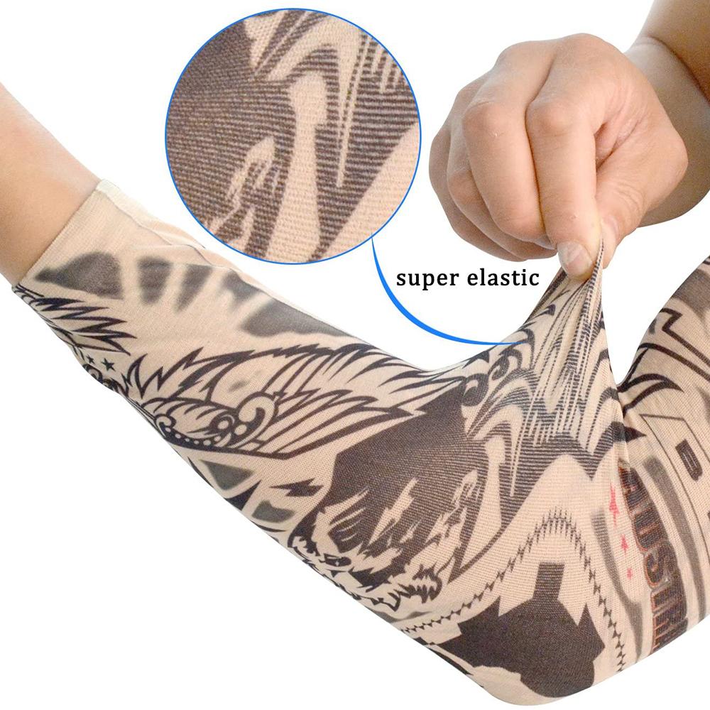 Protection Summer Cooling Basketball Sun Protection Flower Arm Sleeves Arm Cover Tattoo Arm Sleeves