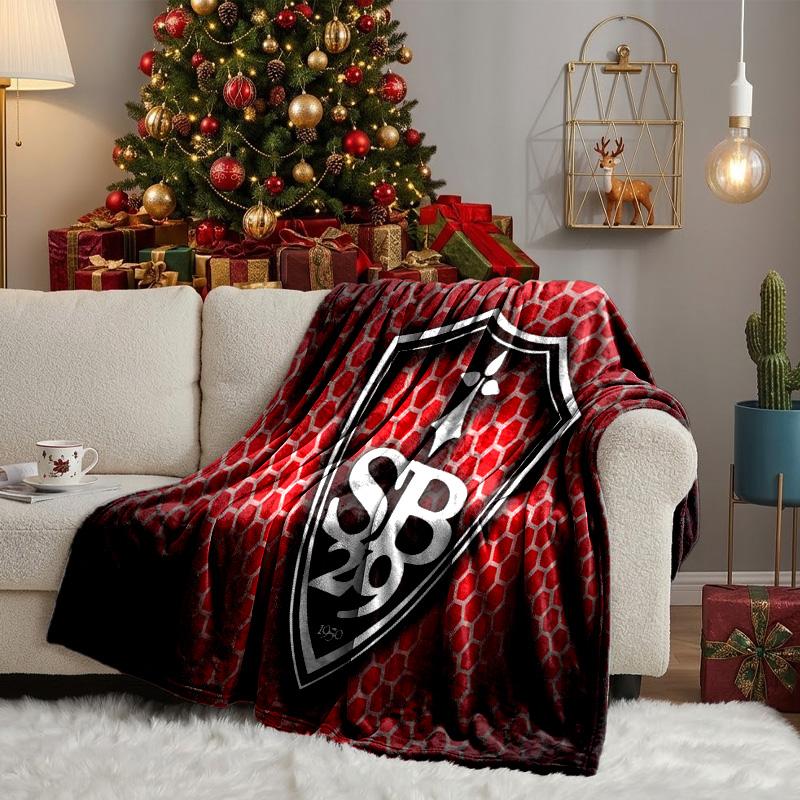 Sb29 Badge Emblem Throws Blanket Flannel Blankets Plush for Couch Bed Gifts for Men Women Travel picnic blanket Christmas fan gifts