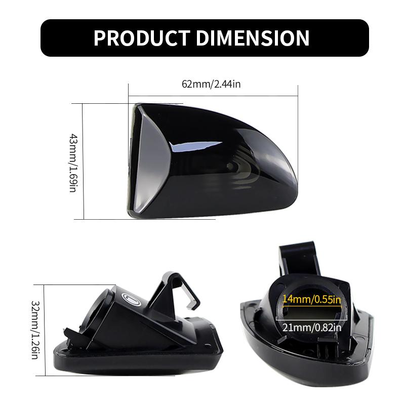 2PCS For Smart Fortwo 451 W451 Coupe Cabrio 07-14 A451 C451 Car Turn Signal Side Fender Marker Light Lamp Cover Shell Housing