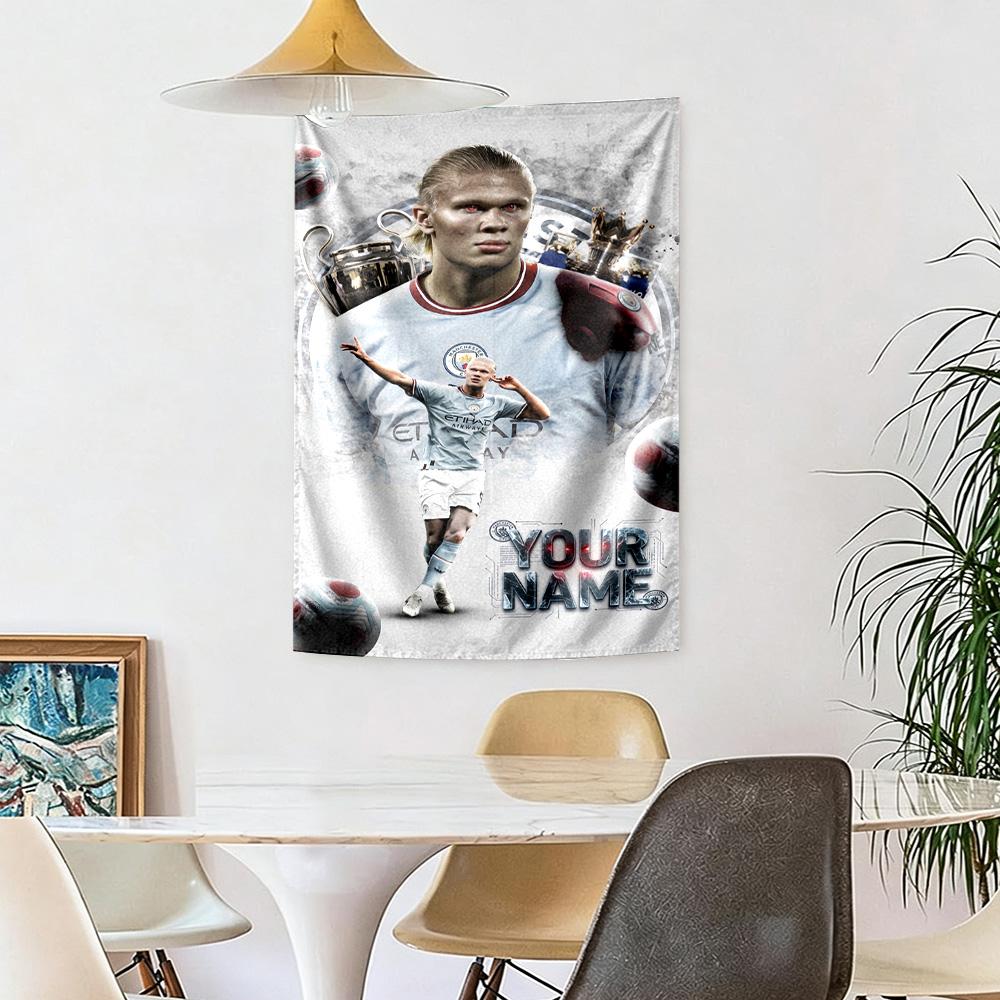 Haaland Customize Your Name Tapestry Gift Personalized Tapestry Easy to Hang Ideal for Bedroom Multi-purpose for All Occasions