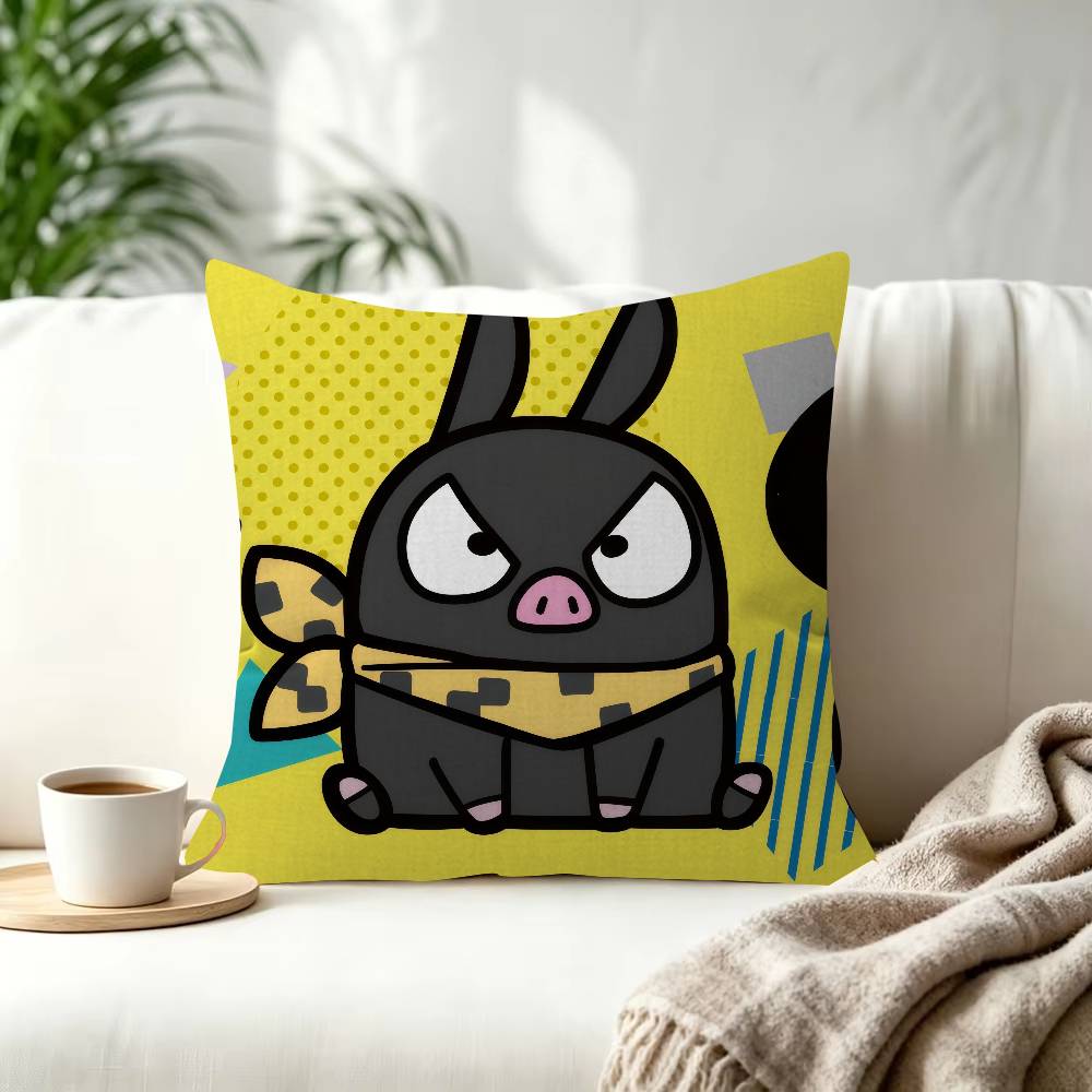 Anime Cute Ranma P Chan Ryogas pig Cushion Cover Pillowcase Upholstery Sofa Throw Pillow Home Decor Pillowcas