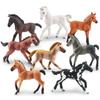 Simulation Foal Animal Model Toys 8 Belgian Horse Walker Horse Thoroughbred Horse Sharmaton River Horse Ornament