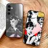 Чехол для телефона Актриса А-Одри Хепберн Силиконовый Мягкий Для Samsung Galaxy A73,A72,A71,A70,A53,A52,A51