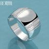 925 Sterling Silver Smooth AAA Zircon Ring Charm Wedding Jewelry