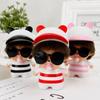 Monchhichi Keychains Cartoon Chhichi Sunglasses Toy Ornament Decoration Cute Keychains Bag Pendant Desk Accessories Holiday Gift