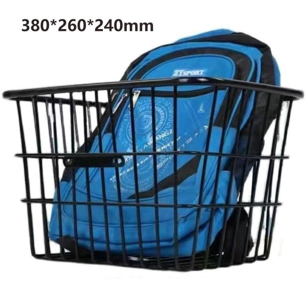 Universal Large Capacity Storage Baskets Metal Bicycle Front Basket Electric Bicycles Accessories