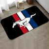 M-Mustang Car Logo Printed Floor Mat Home Bedroom Kitchen Non-slip Floor Rug, Absorbent Anti-fouling Door Mats