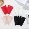 Spring Summer Sunscreen Dance Lace Gloves Fingerless Mittens Driving Gloves Short Gloves