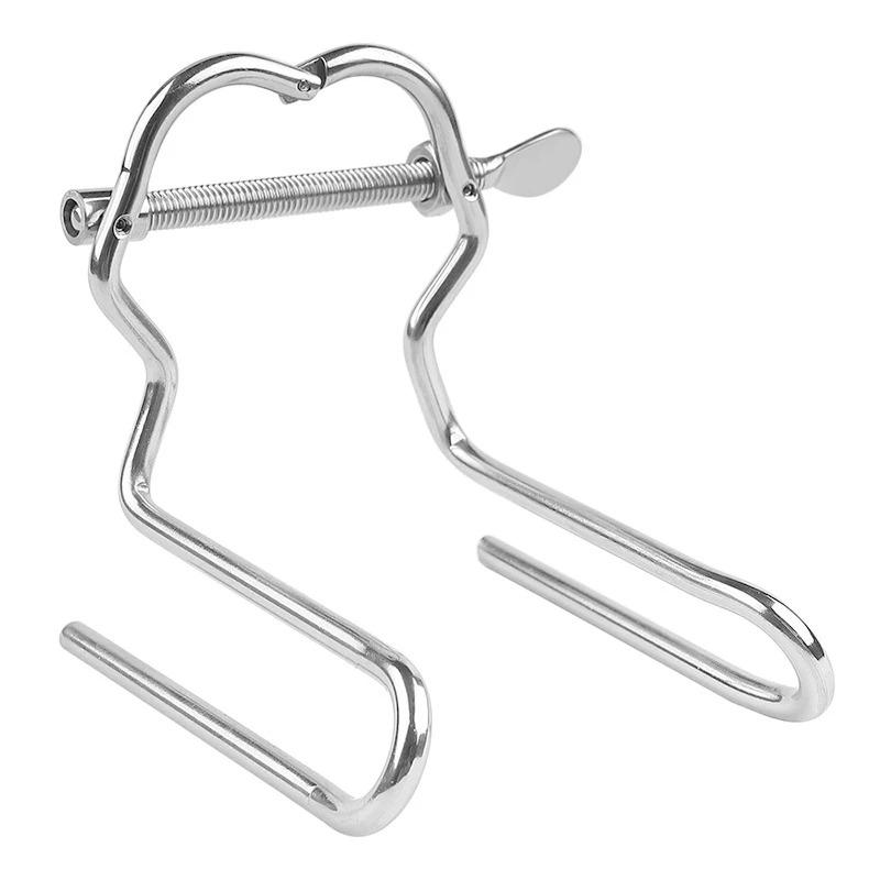 Премиальный металлический набор анальных зеркал–Регулируемый дилататор для экстремальной СМ-игры Клизма и тренировка заднего прохода Взрослые секс-игрушки для мужчин и женщин