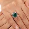 Green Onyx Gemstone 925 Sterling Silver Jewelry Handmade Fashionable Women Ring RR-7-17