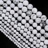 White Howlite Turquoise Stone Loose Beads Loose Beads for Jewelry Making Braclets DIY 4-12mm