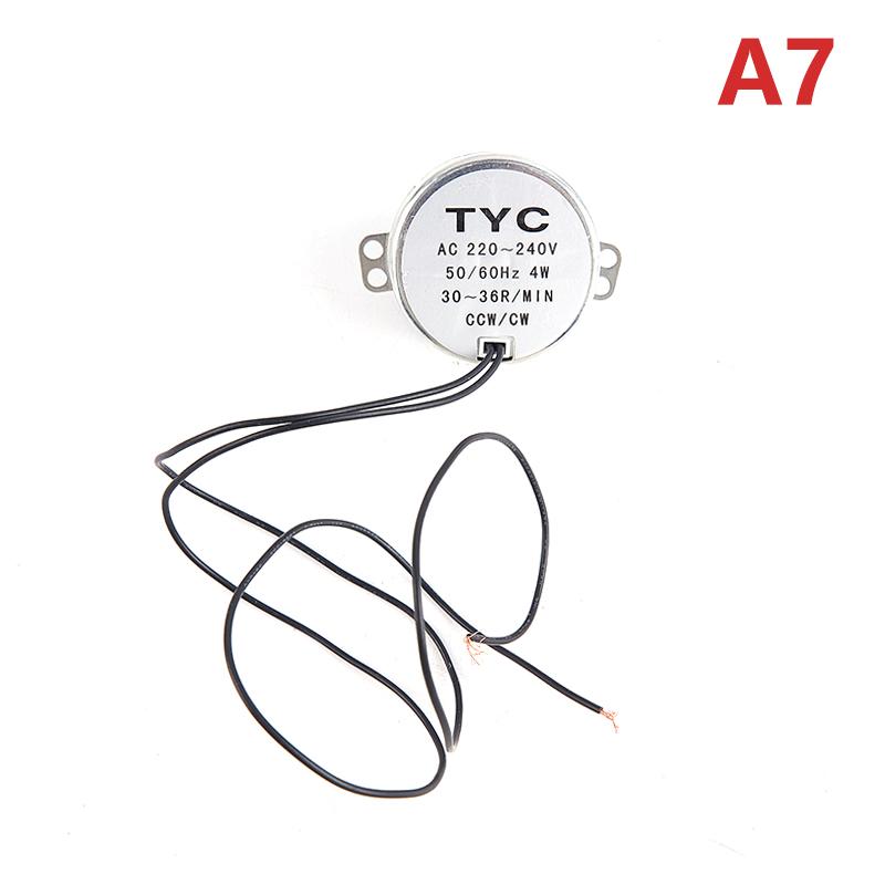 Стабильный синхронный двигатель Tyc-50, двигатель переменного тока 220–240 В, 50/60 Гц, крутящий момент 4 Вт, по часовой стрелке/по часовой стрелке