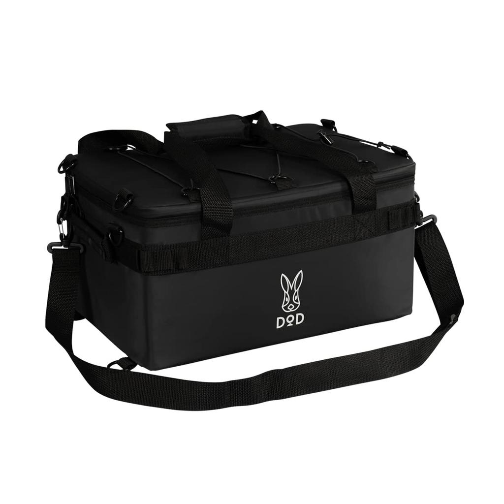 DOD Soft Kurahiko 15L Easy To Use for Solo Camping or Duo Extra Thick Insulation Lightweight and Easy To Soft Cooler Bag Black (15) Camping, Material,