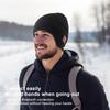 Music Hat Winter Windproof Music Cap 5.0 Bluetooth Wireless Stereo Headphones Music Hat Ear-Covering Headset Beanie Headwear