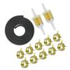 Easy To Install Fuel Filter Kit - Effective Filtration For Motorcycle Or Petrol Hose Long-Lasting Motorcycle Fuel Filter