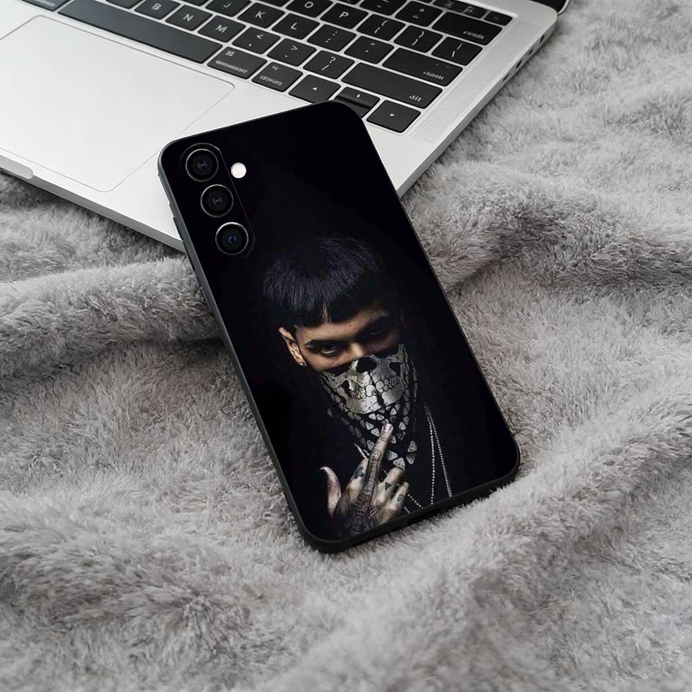 Латинский Трэп- A-Anuel- A-A Мягкий Силиконовый Чехол для Телефона для Samsung Galaxy A73/A71/A72/A70/A53/A52/A51 - Черный