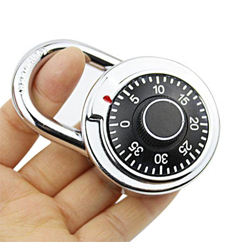 45 мм/40 мм поворотный навесной замок с цифровой комбинацией кодовый замок с круглым циферблатом для багажа, чемодана, шкафа для велосипедов