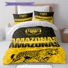 AMAZONAS FC Pattern Bedding Set Quilt Cover Pillowcase Home Decor Gift (1 * duvet cover + 2 * pillowcase, without core)