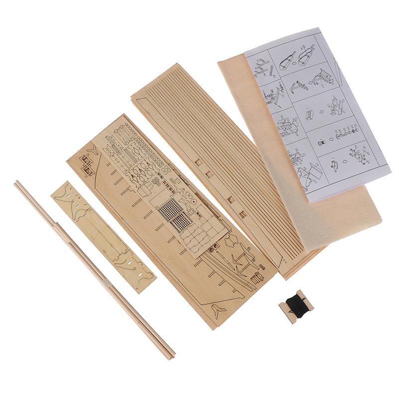 1:130 Sailing Diy Ship Assembly Model Classical Wooden Boat Decoration Wood
