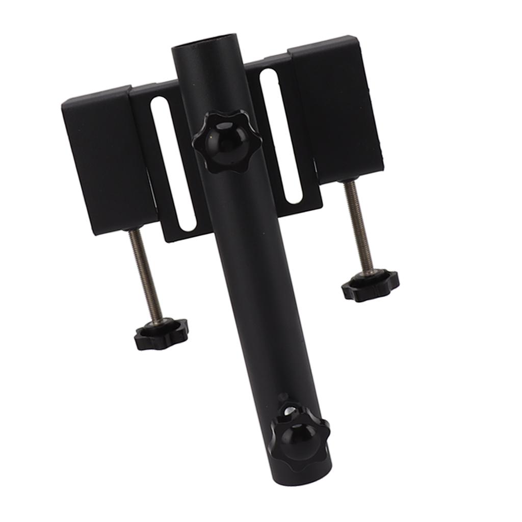 Pickup Flagpole Mount Firm Support Steel Universal Truck Flagpole Holder for Most Pickups Black