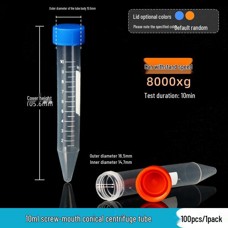 Laboratory Plastic Tubes: PCR, Centrifuge & Seed Bottles in 0.2/1.5/5/10/15/30/50ml