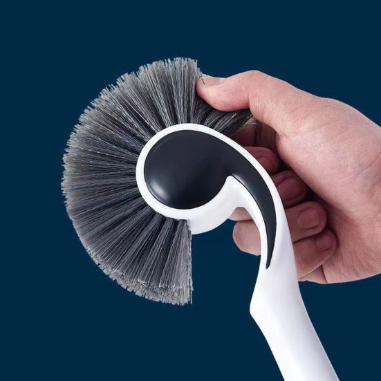 Щетка для раковины для аквариума, полукруглая головка щетки, чистка углов, длинная ручка, экономия труда